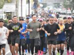 Prajurit Kodam XXI/Radin Inten Olahraga Bareng AHY