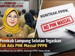 UU HKPD Picu Kekhawatiran, Pemkab Lampung Selatan Tegaskan Tak Ada PHK Massal PPPK