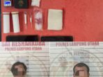 Dua Pelaku dengan Puluhan Paket Sabu di Amanakan Sat Narkoba Polres Lampung Utara