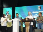 Danrem 043/Gatam Hadiri Closing Ceremony Festival UMKM dan Pasar 1001 Malam HUT Ke-27 Lampung Timur
