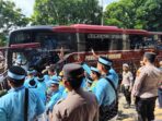 Polres Lampung Utara Amankan Pelepasan Jamaah Haji 1447 H Kloter JKG 15 di Islamic Center Kotabumi