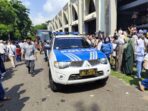 Polres Lampung Utara Kawal Jamaah Haji ke Asrama Bandar Lampung