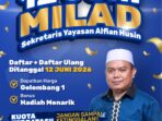 Spesial Milad Sekretaris Yayasan, Mau Biaya Gelombang 1, Daftar Darmajaya di 12 Juni