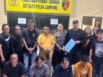 Polda lampung Tangkap Delapan Debt Collector, Satu Tersangka Diduga Mantan AKBP