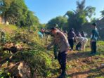 Waka Polres Hadiri Gerakan Radin Inten Asri Bersihkan Sampah di Aliran Sungai Way Rarem