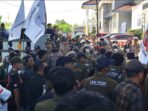 Polres Lampung Utara Beri Pelayanan Aksi Damai DPC TRINUSA di Lapas Kotabumi