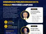 Diskominfotik Provinsi Lampung Gelar Webinar Diseminasi Perlindungan Data Pribadi