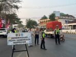 Polres Lampung Utara Gelar Pemeriksaan Gabungan di Tugu Payan Mas