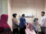 Kapolres Lampung Utara Jenguk Pelajar Korban Curas di RS Handayani