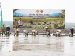 Tanam Perdana di Tulang Bawang, Danrem 043/Gatam Tegaskan Komitmen Swasembada Pangan