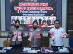 Polres Lampung Utara Ungkap 8 Kasus Narkoba Dengan 12 Tersangka