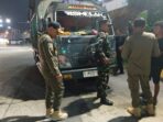 Jaga Pasokan Pangan, Satpol PP Provinsi Lampung dan Satgas TNI Pantau Pengiriman Gabah di Bakauheni