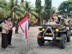 Jihan Lepas Kirab Panji Gerakan Pramuka Menuju Buperda Kota Baru
