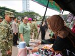 Korem 043/Gatam ikut bazar murah HUT ke-81 TNI di Bandar Lampung