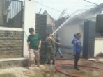 Babinsa Korpri Raya Gerak Cepat Bantu Warga Yang Mengalami Musibah Kebakaran