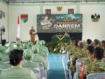 Danrem 043/Gatam Tekankan Disiplin dan Pengabdian Nyata Prajurit di Way Kanan