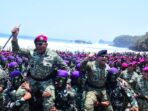 Danbrigif 4 Mar/Bs Hadiri Upacara Pembaretan Siswa Dikmata dan Dikmaba Kejuruan Marinir